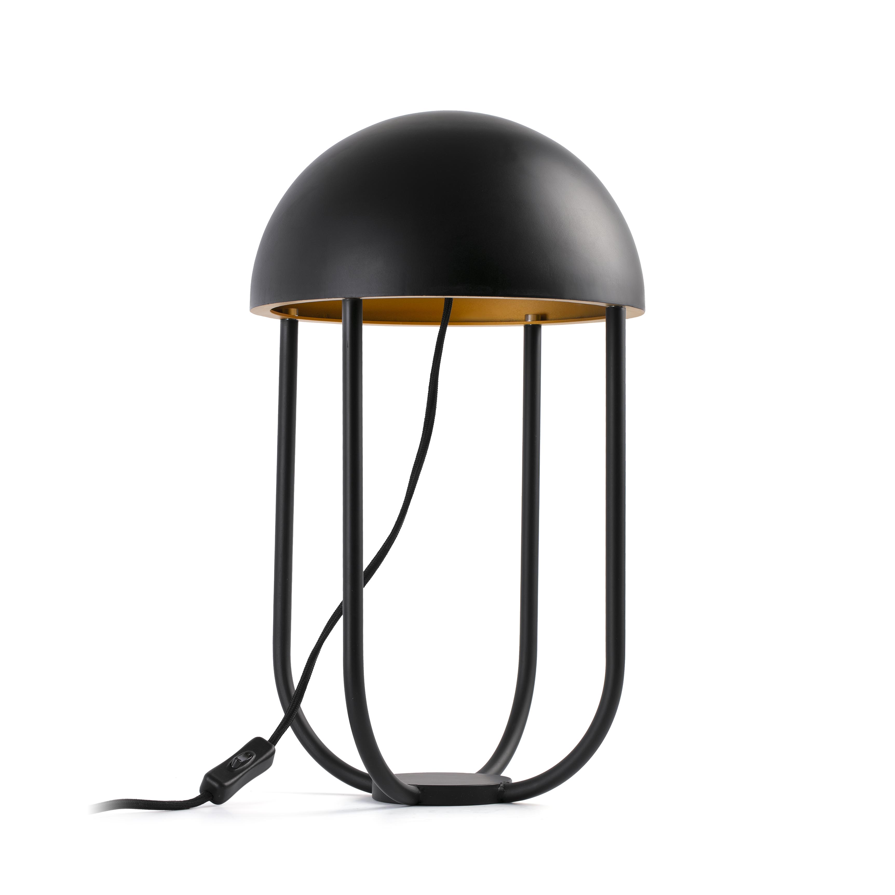Faro Настольная лампа Jellyfish черно-золотая