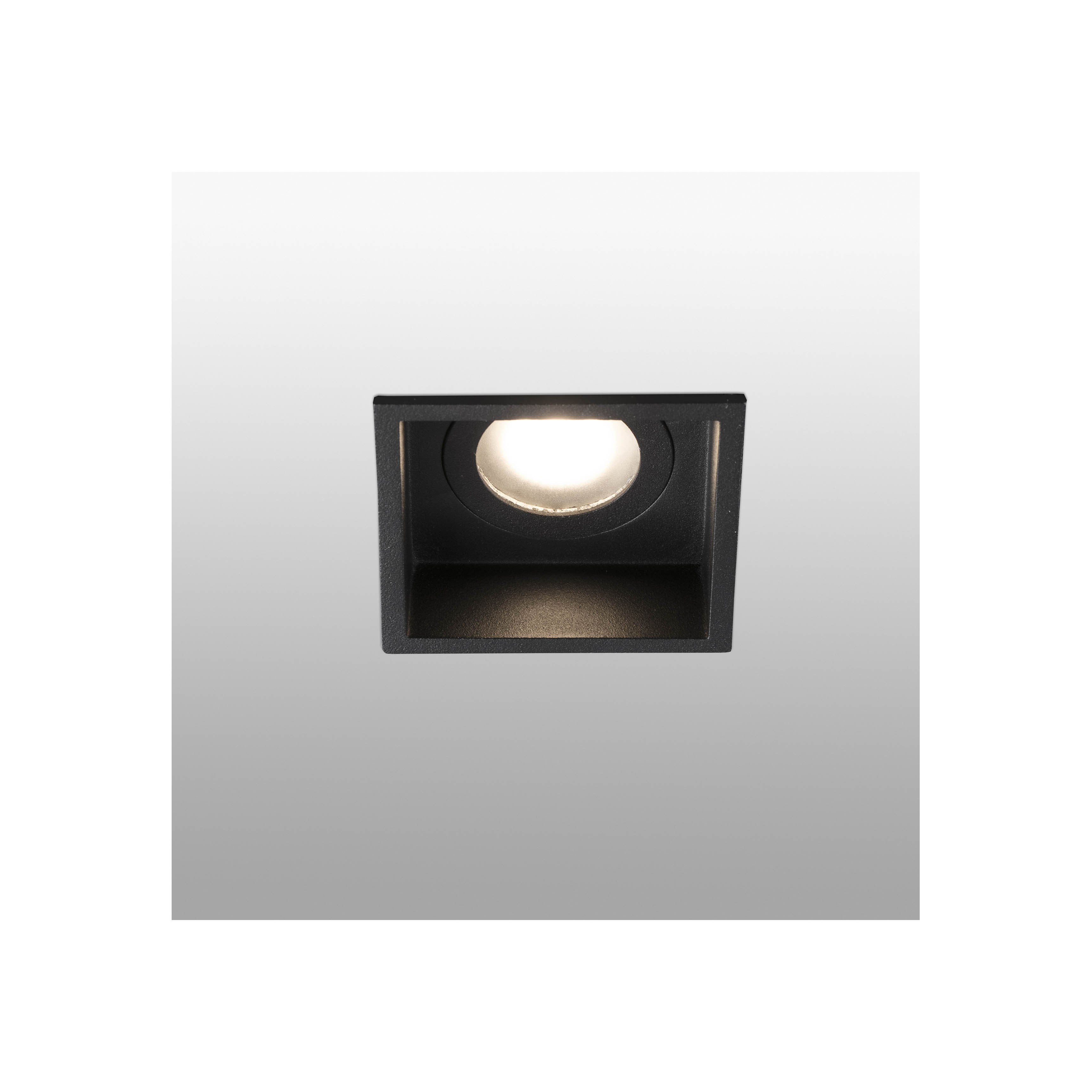 Faro Встраиваемый светильник квадратный Hyde черный GU10 IP44