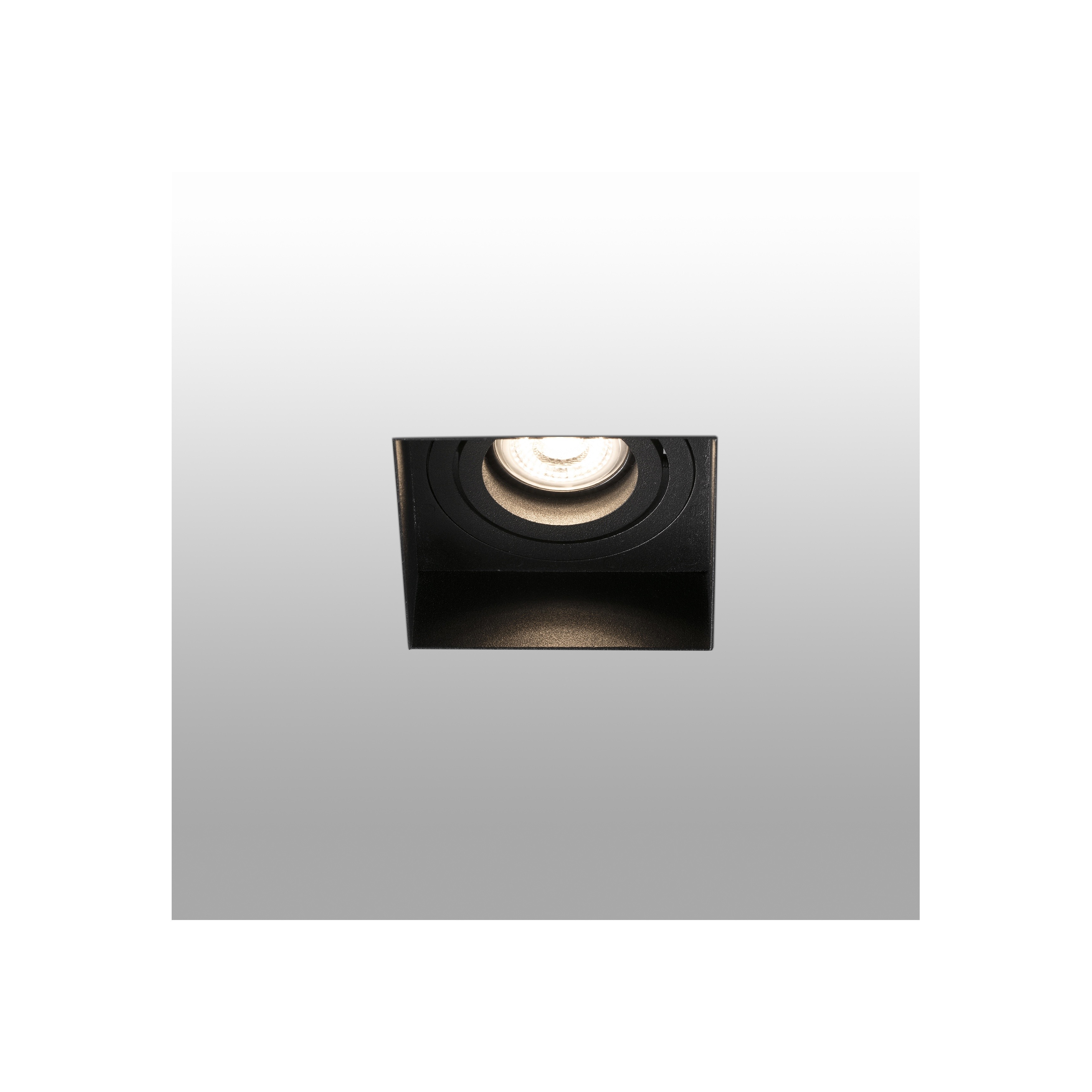 Faro Встраиваемый светильник квадратный Hyde черный GU10