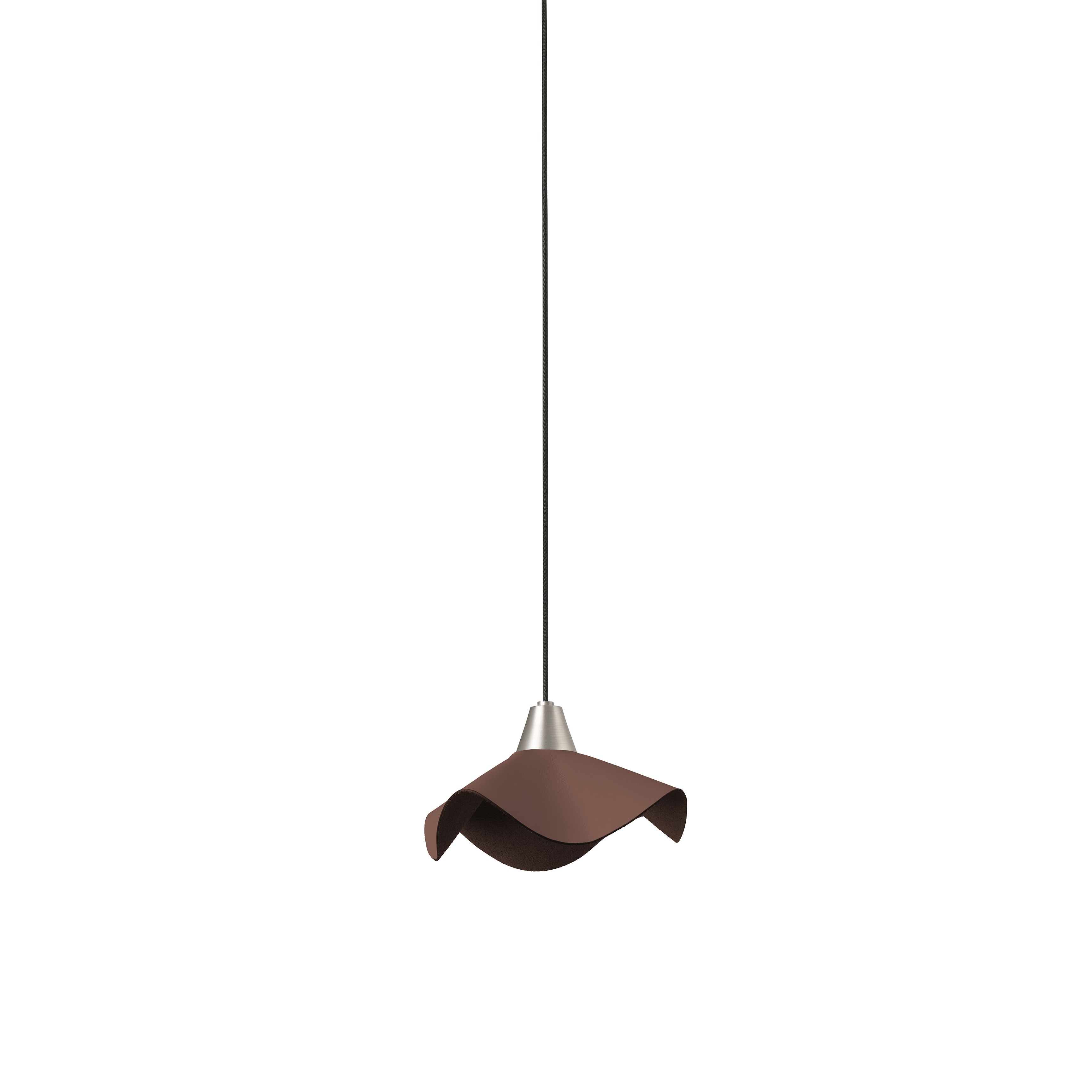 Faro Подвесной кожаный светильник Helga коричневый