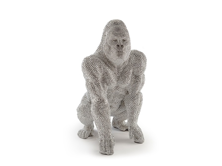 Schuller Фигурка большая Gorila серебро