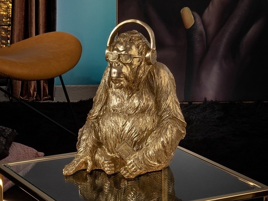 Schuller Фигурка среднего размера Orangutan Music золото