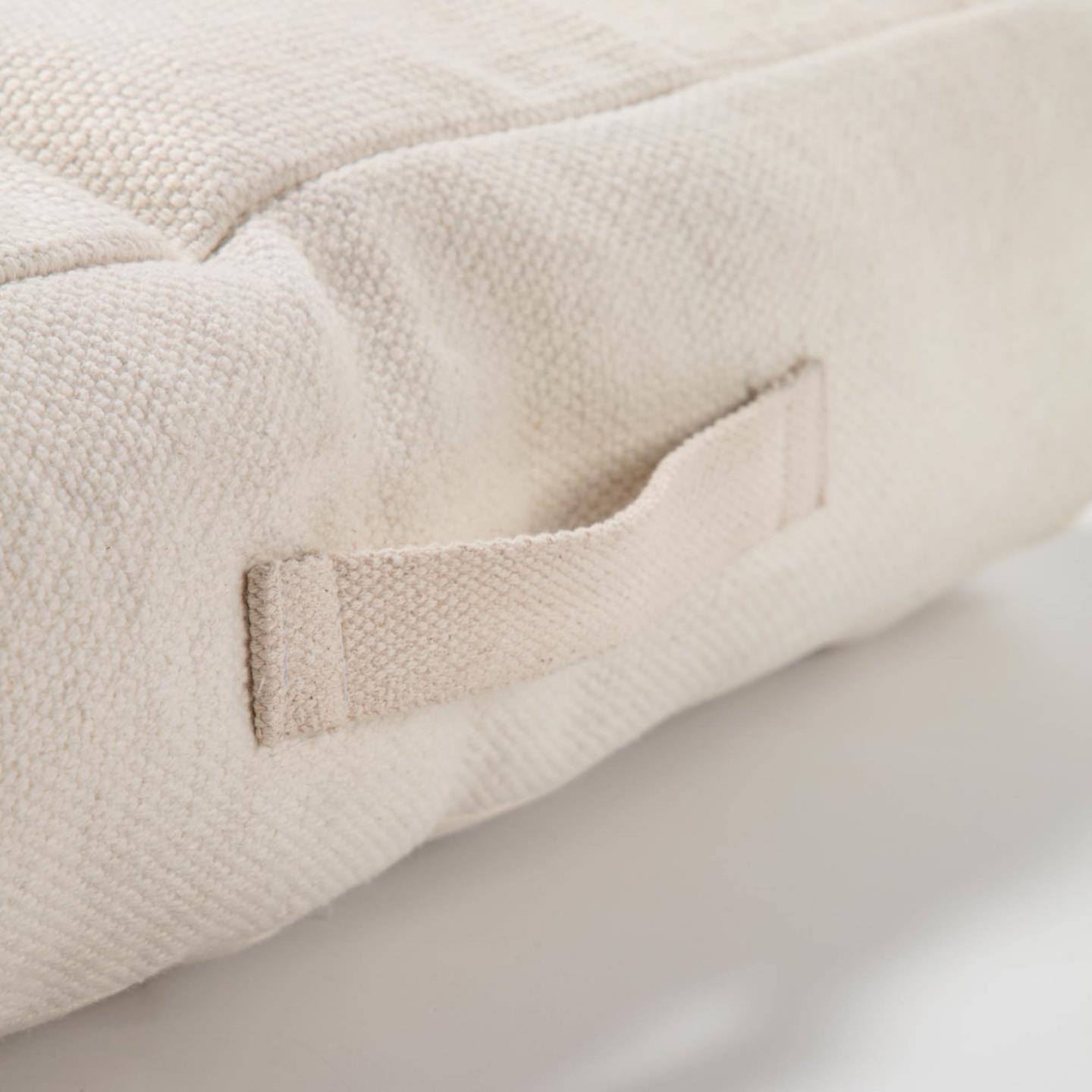 La Forma (ex Julia Grup) Напольная подушка Sarit из 100% хлопка белая 60 x 60 cm