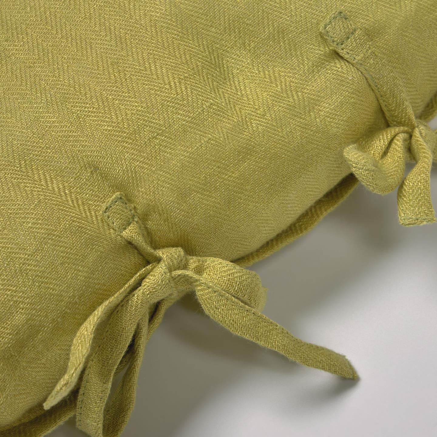 La Forma (ex Julia Grup) Чехол для подушки Tazu из 100% льна зеленый 30 x 50 cm