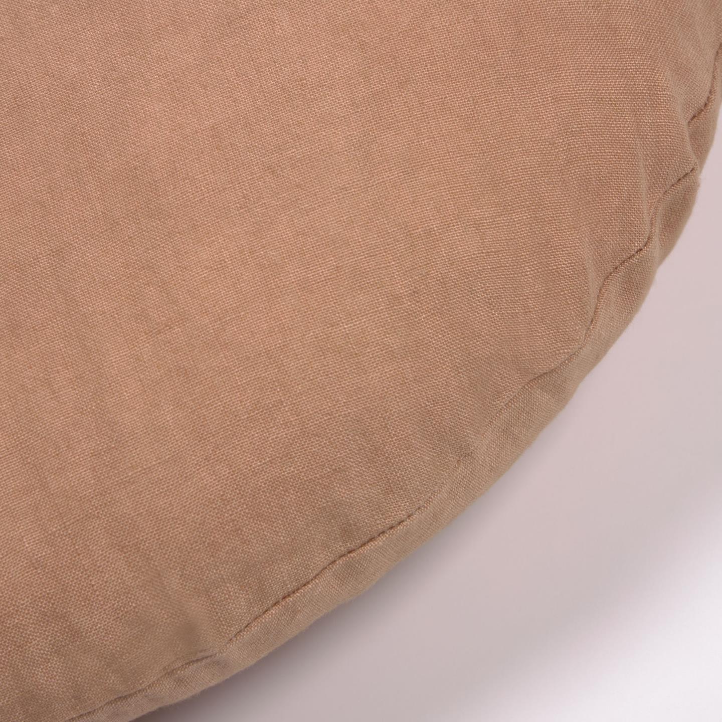La Forma (ex Julia Grup) Чехол для подушки Tamanne из 100% льна терракотового цвета Ø 45 см