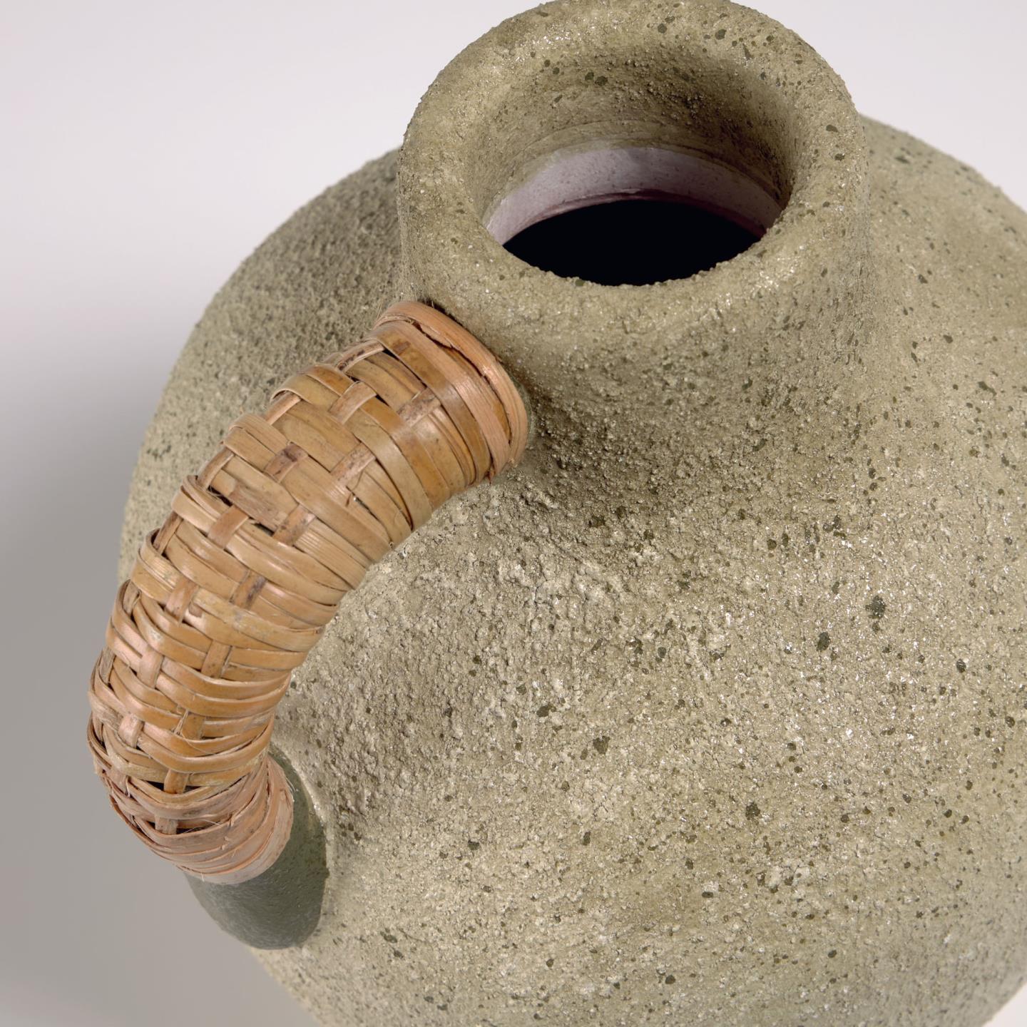 La Forma (ex Julia Grup) Agle Серая керамическая ваза 25 cm