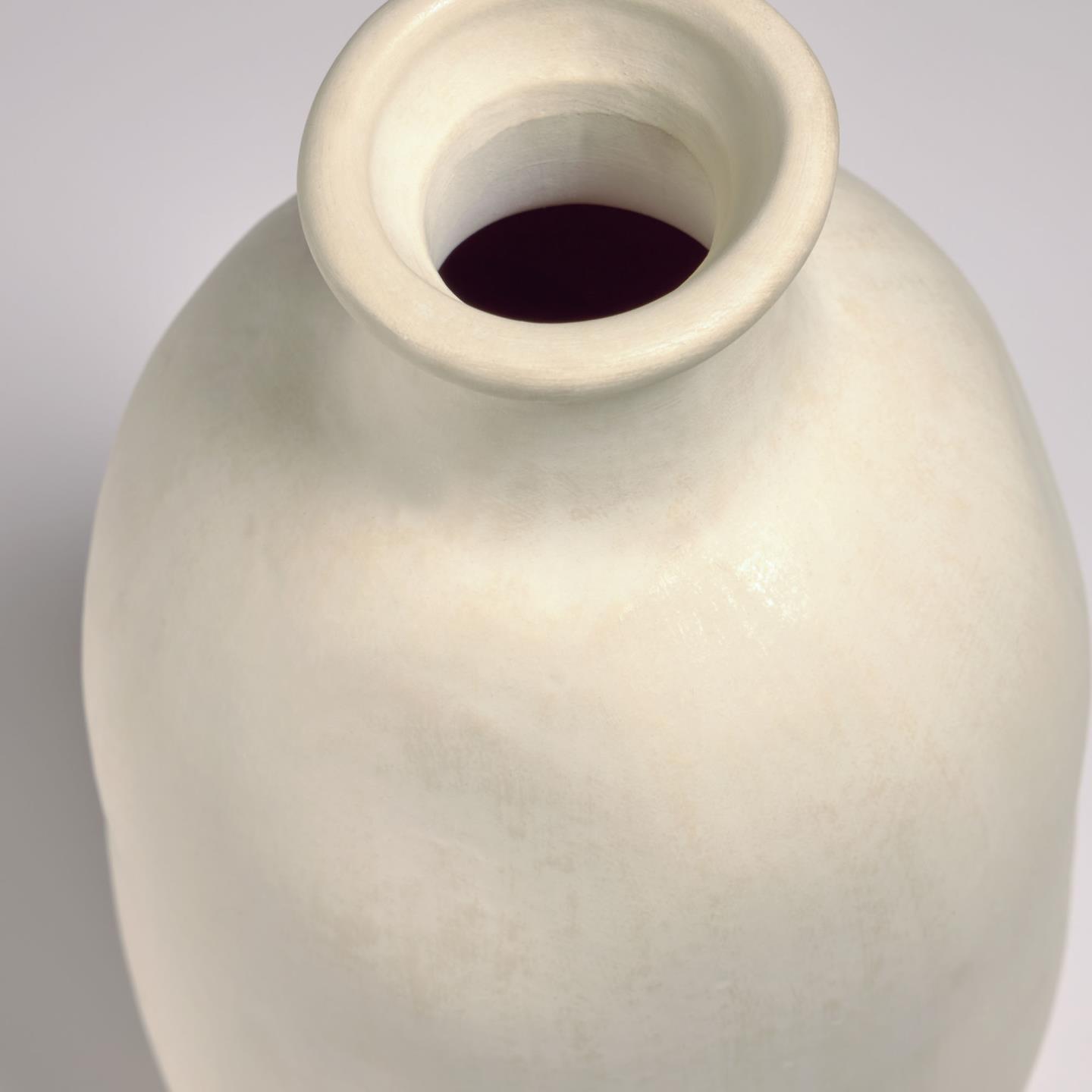 La Forma (ex Julia Grup) Caetana Серая керамическая ваза 32 cm