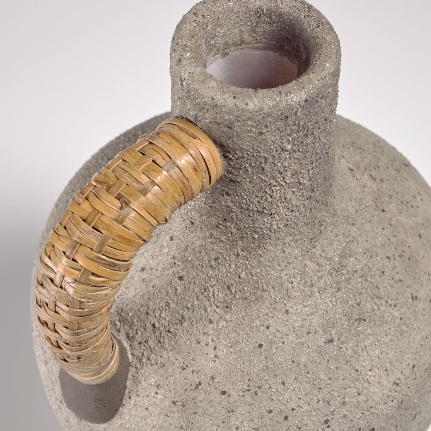 La Forma (ex Julia Grup) Agle Серая керамическая ваза 35 cm