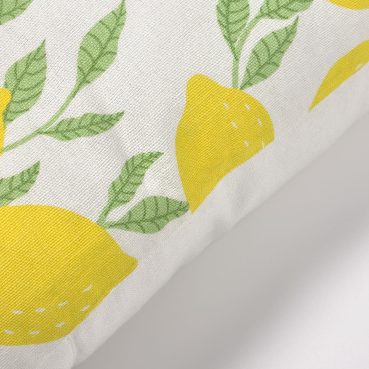 La Forma (ex Julia Grup) Чехол для подушки Etel 100% хлопок с лимонами и листьями 45 x 45 cm