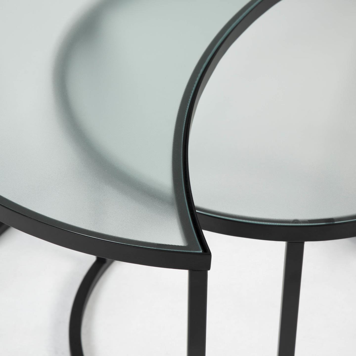La Forma (ex Julia Grup) Набор из 2 приставных столиков Bast Ø 65 cm / Ø 47 cm