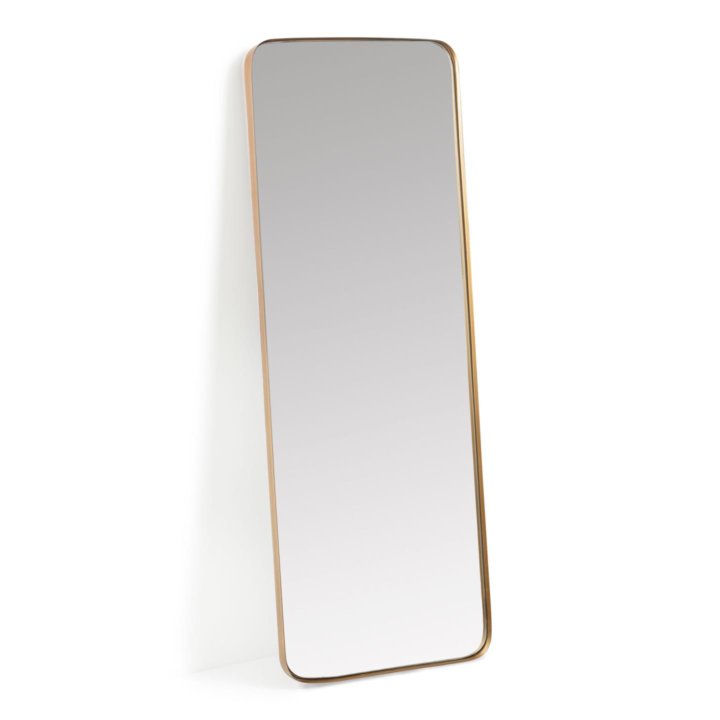La Forma (ex Julia Grup) Зеркало настенное Orsini металлическое золотое 55 x 150,5 см
