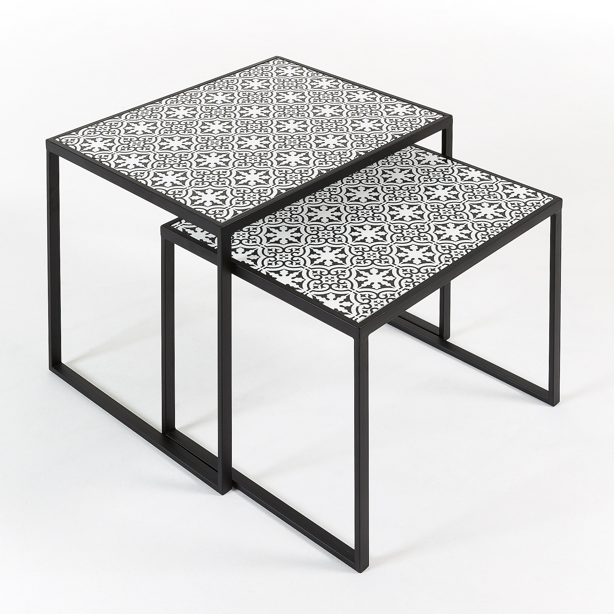La Forma (ex Julia Grup) Комплект из 2 столов Tropica металлический черный
