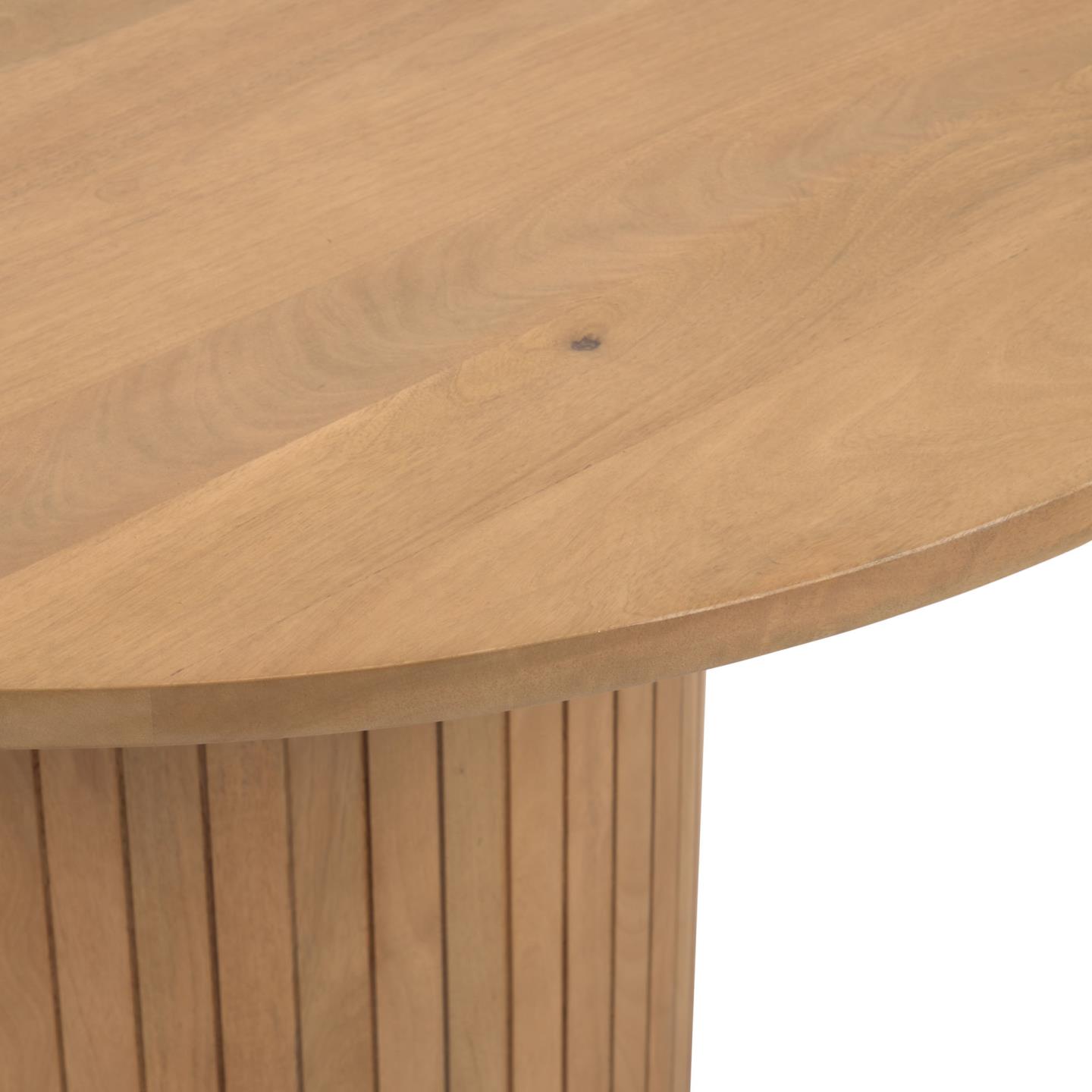 La Forma (ex Julia Grup) Круглый стол Licia из массива манго с натуральной отделкой Ø 120 см