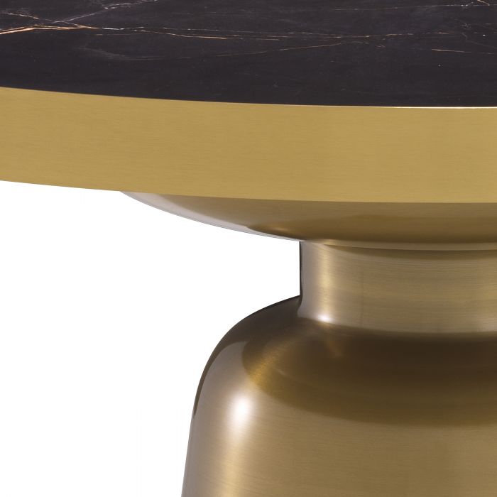 Eichholtz Журнальный столик SOREN Матовая латунь | имитация керамического мрамора