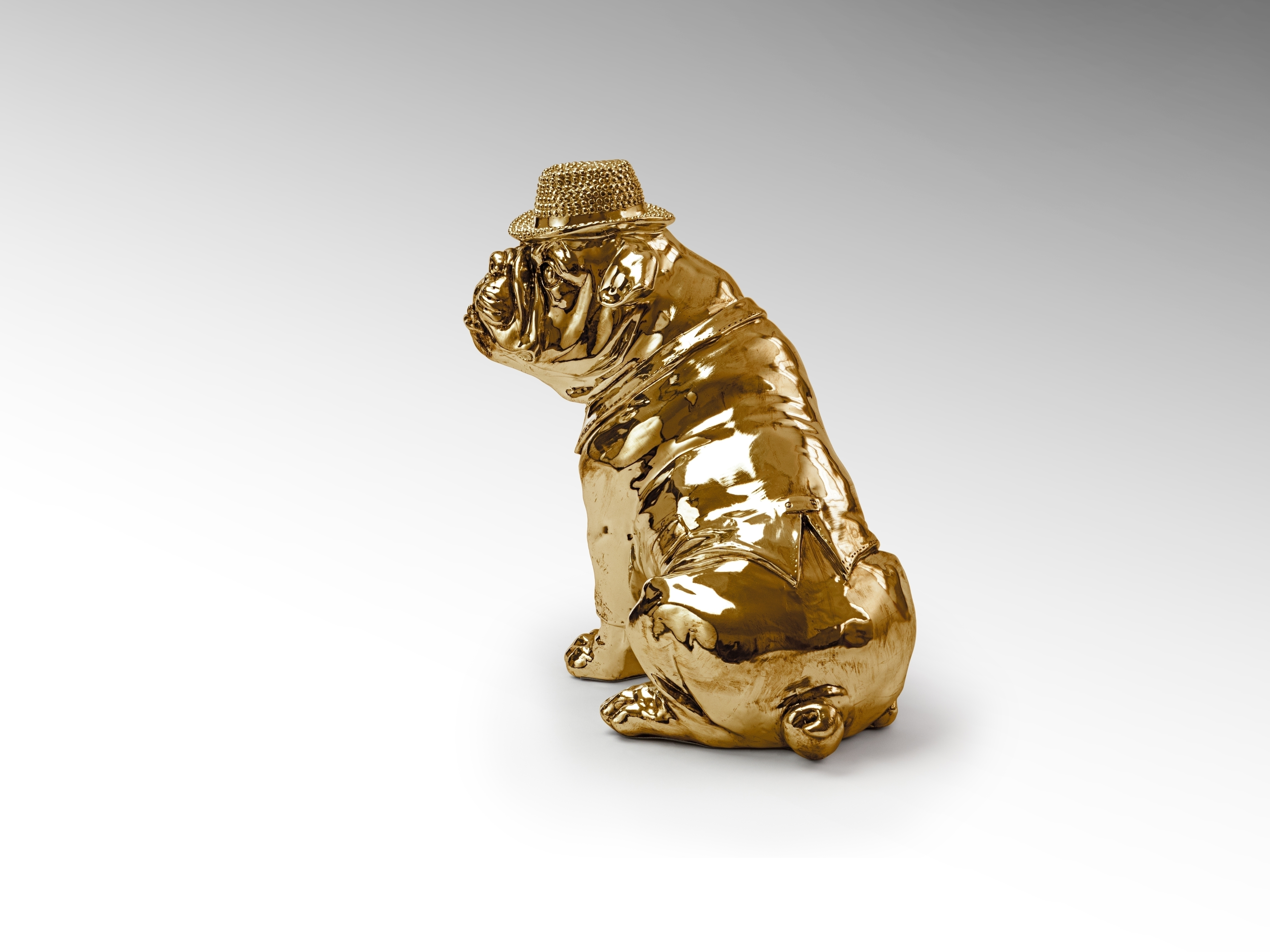 Schuller Фигура маленькая Bulldog золотистая