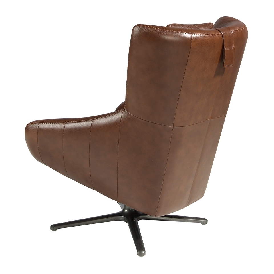 Angel Cerda Поворотное кресло 5089/A1001-M1595 с кожаной обивкой